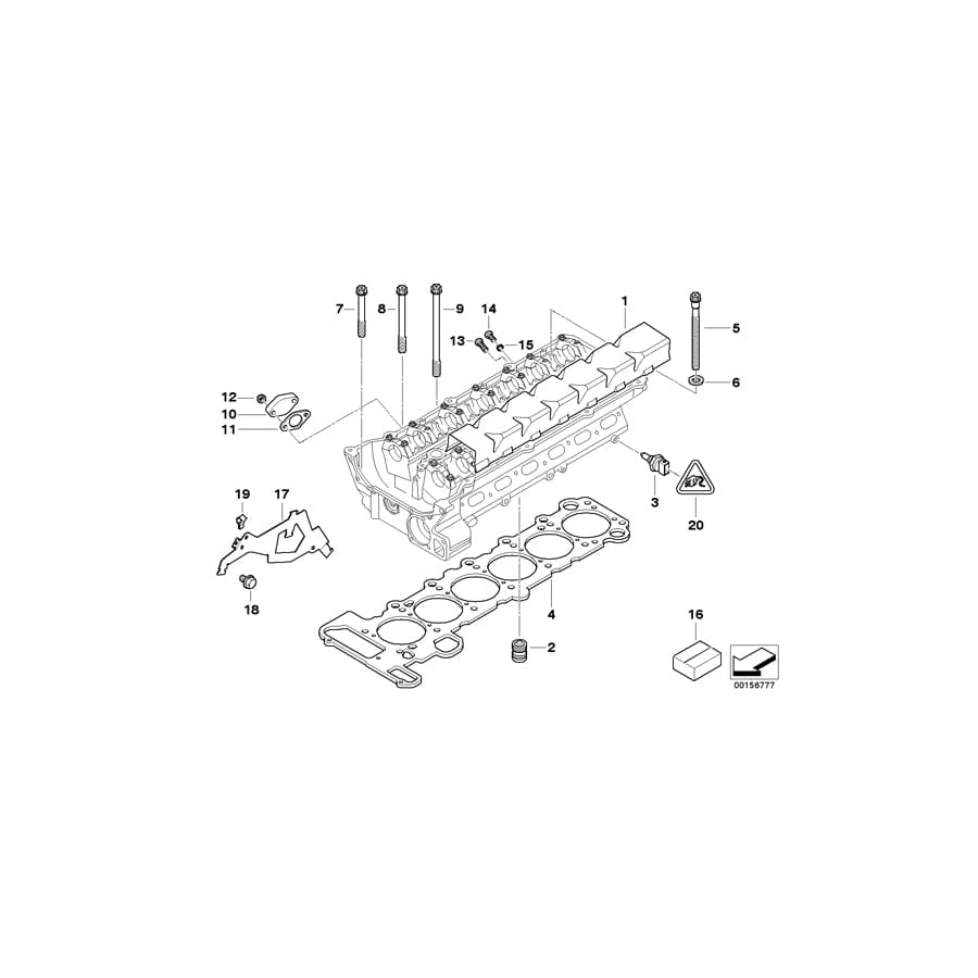 Genuine BMW 11127506983 E36 E46 E39 Cylinder Head Gasket Asbestos-Free 0,70mm (Inc. 520i, Z3 2.0 & 320i)