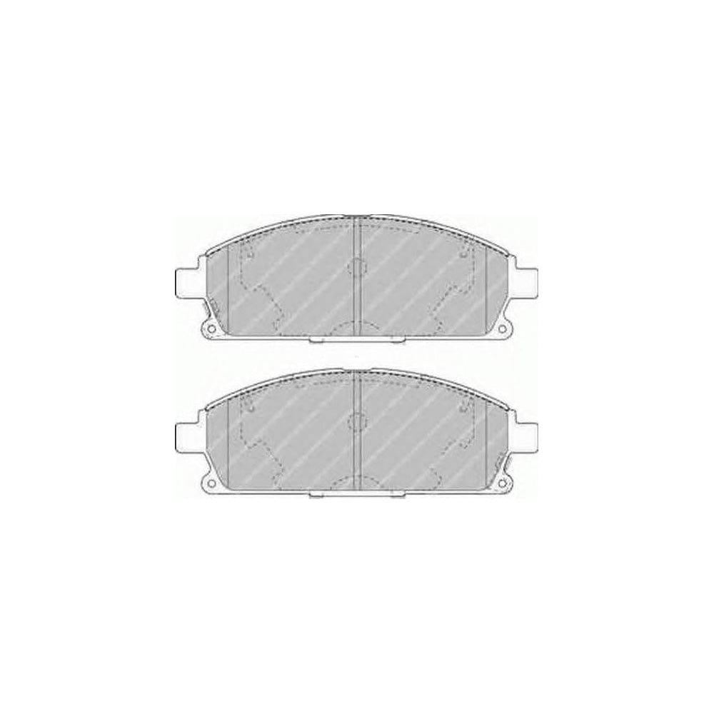Ferodo Sl FSL1263 Brake Pad Set With Acoustic Wear Warning