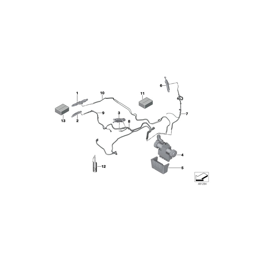 Genuine BMW 54377128770 E93 Hydraulic Hose Left (Inc. 320d, 323i & 328i)