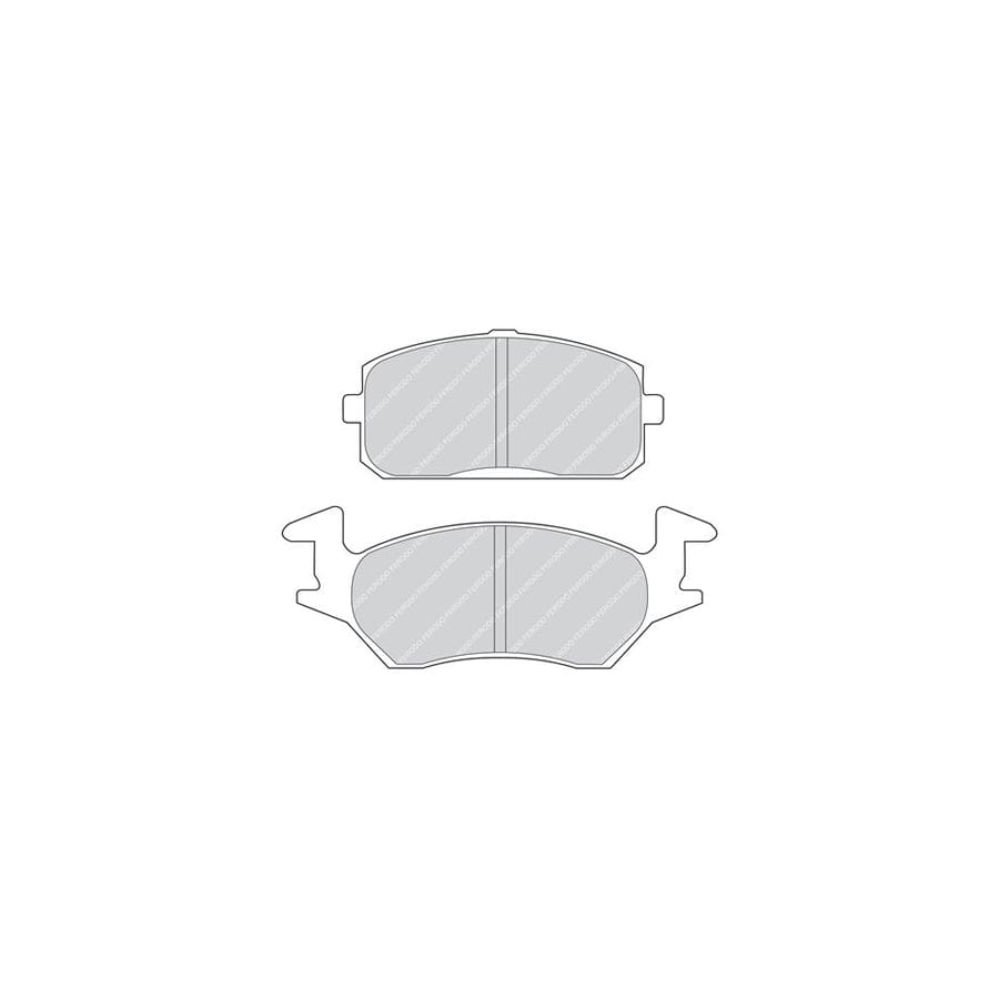 Ferodo FSL1288 Brake Pad Set Fuse+ Technology, Not Prepared for Wear Indicator, With Piston Clip
