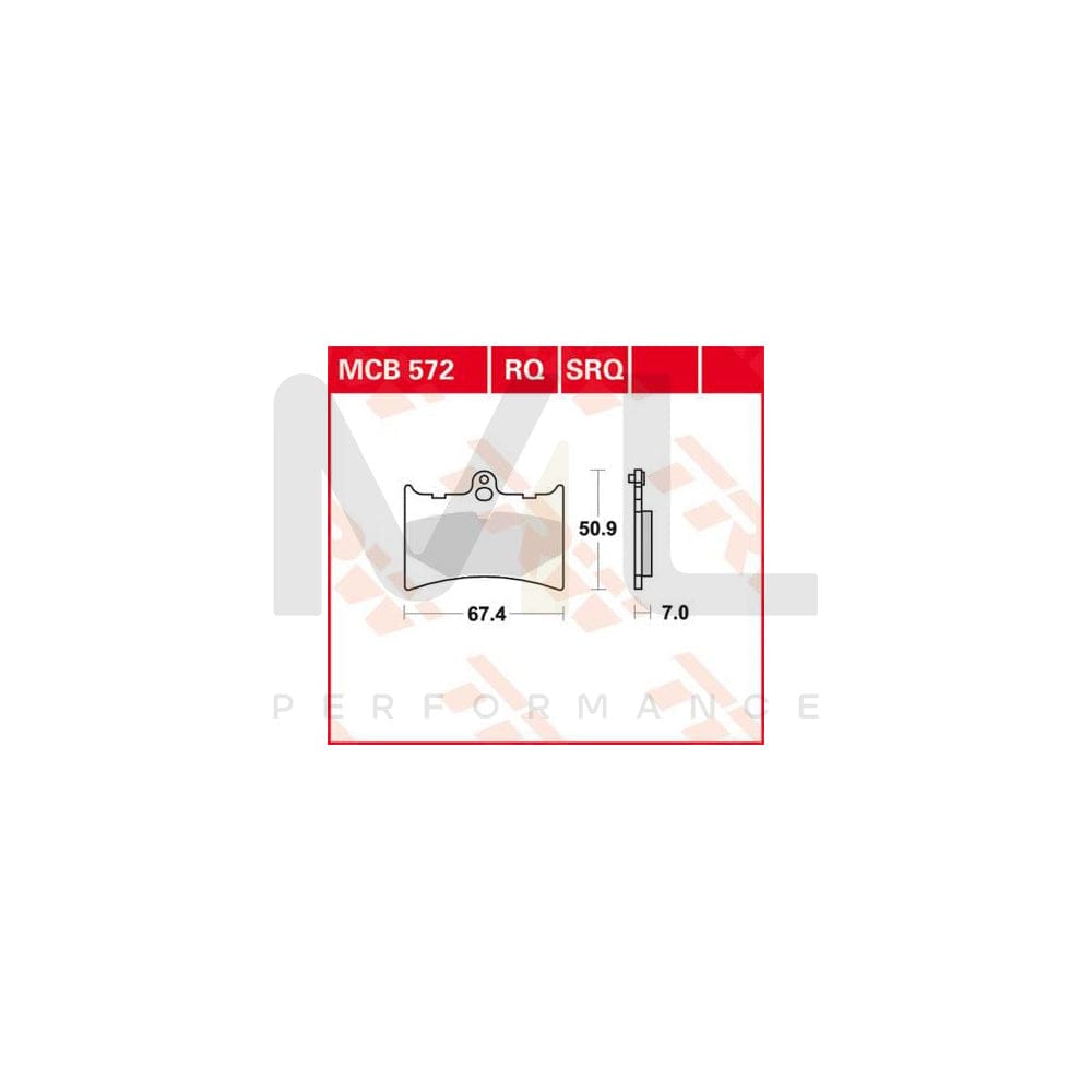 TRW Sinter Track Racing Mcb572Srq Brake Pad Set