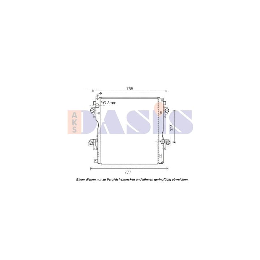 AKS Dasis 210229N Engine Radiator for Toyota Land Cruiser Prado 150 (J150)