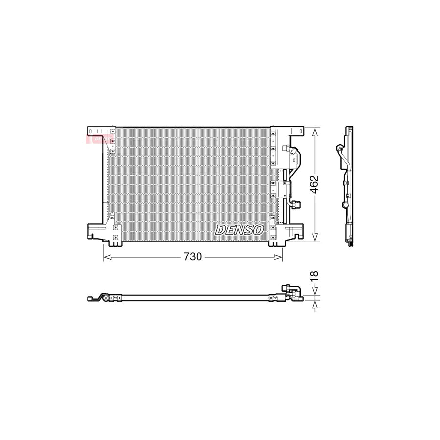 DENSO DCN99073 Air Conditioning Condenser