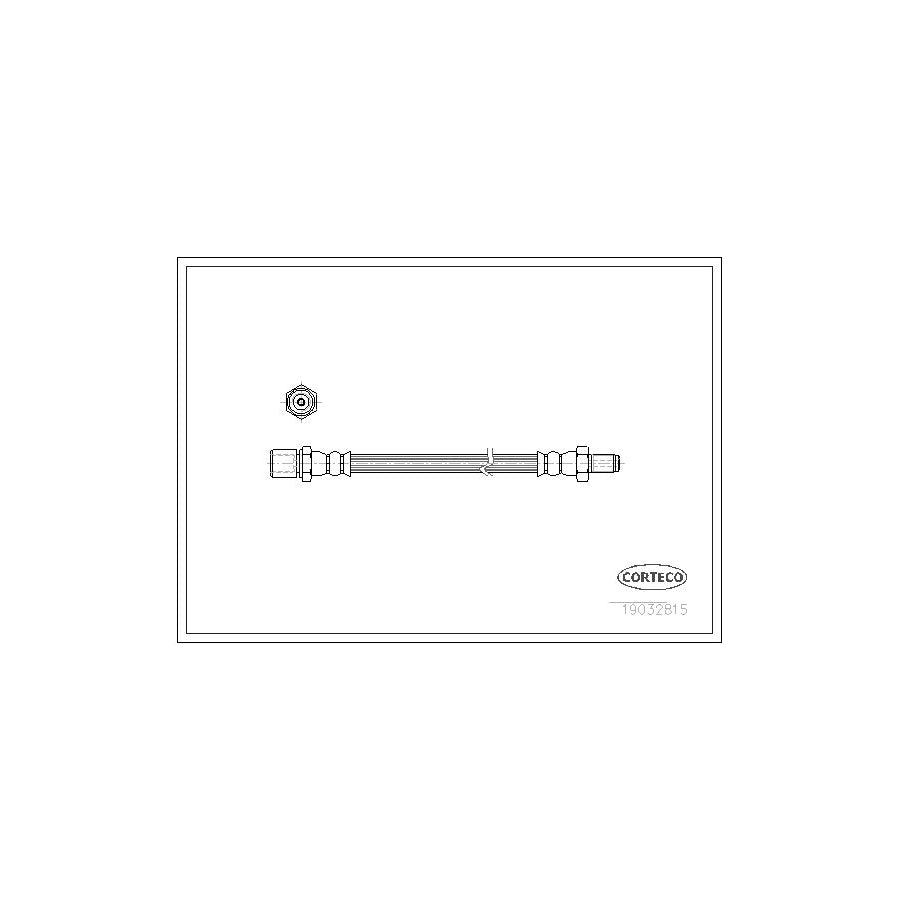 Corteco 19032815 Brake Hose for Toyota Hiace