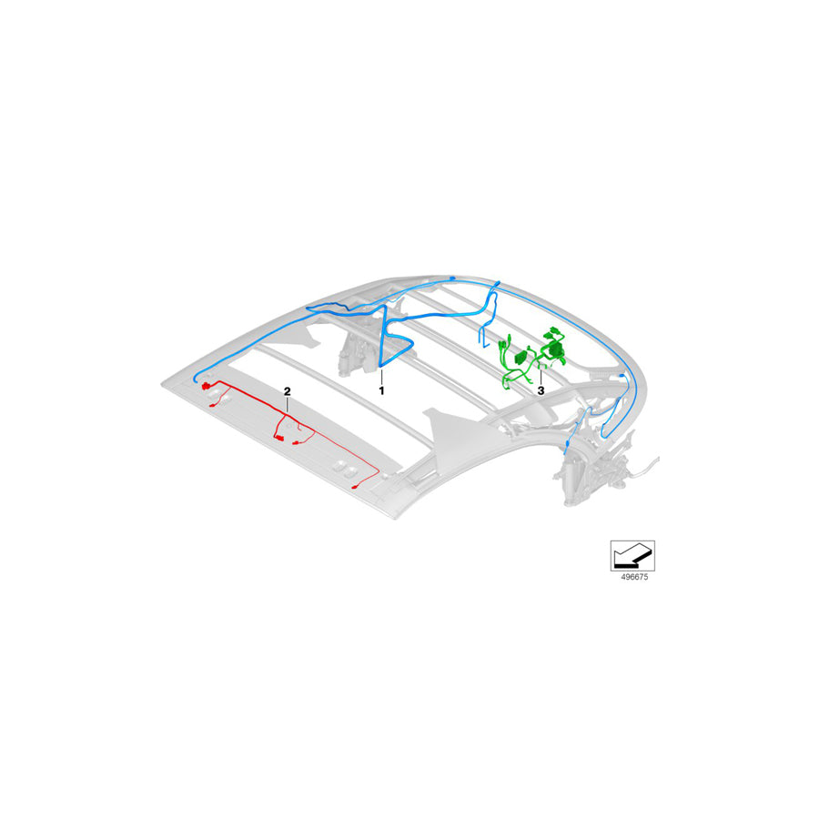 Genuine BMW 54347947305 F91 G14 Cable Harness, Hydraulic Unit (Inc. 840dX, 840i & 840iX)