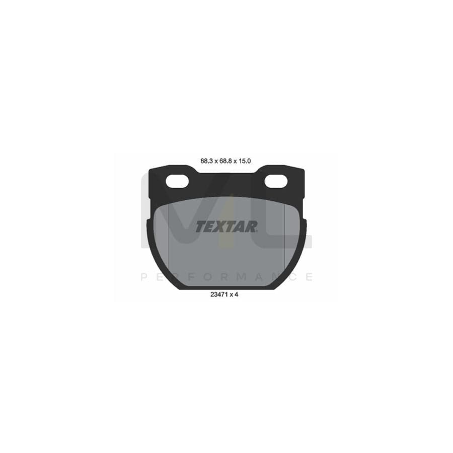 TEXTAR 2347101 Brake pad set for LAND ROVER DEFENDER not prepared for wear indicator