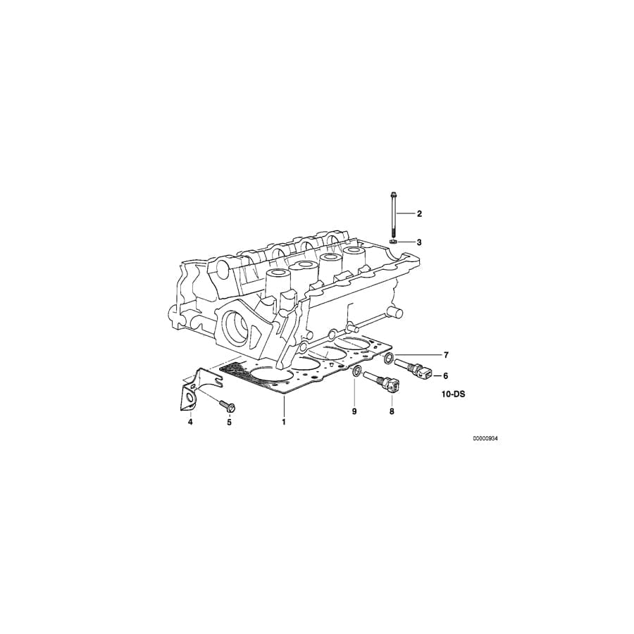 Genuine BMW 11129066434 E36 Gasket Set Cylinder Head Asbestos Free (Inc. 318is, 318i & 318ti)