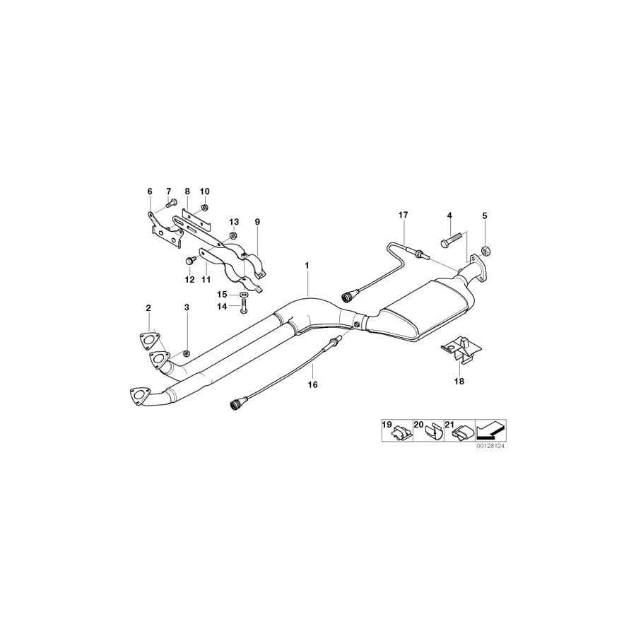 Genuine BMW 11781432740 E36 Lambda-Probe Bracket (Inc. Z3 2.8)