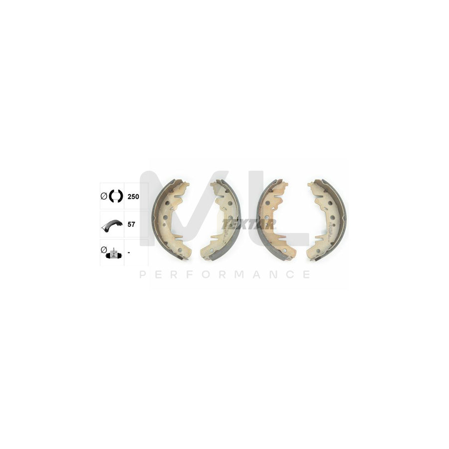 TEXTAR 91056000 Brake Shoe Set without handbrake lever