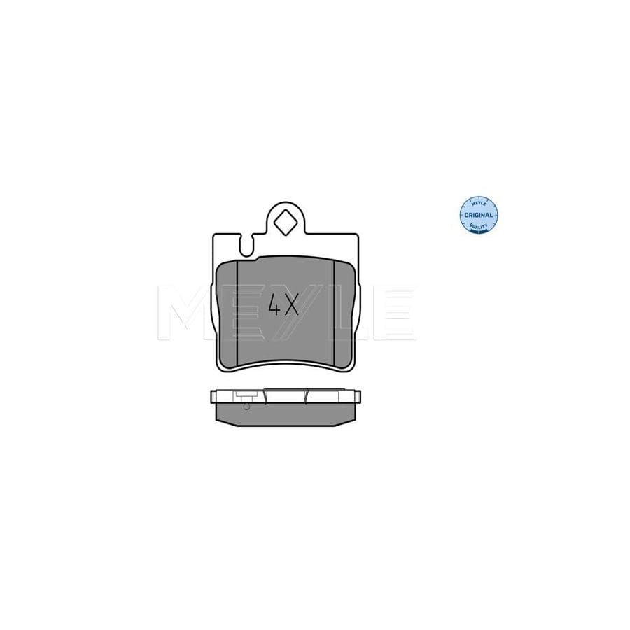 Meyle 025 230 7815 Brake Pad Set Suitable For Mercedes-Benz S-Class