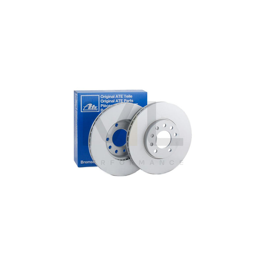 ATE 24.0125-0141.1 Brake Disc Vented, Coated, High-carbon, with bolts/screws - 1 piece