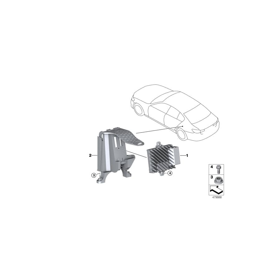Genuine BMW 65128717604 G12 G11 G30 Control Unit With Active Sound Design (Inc. M760LiX, M550dX & 530dX)