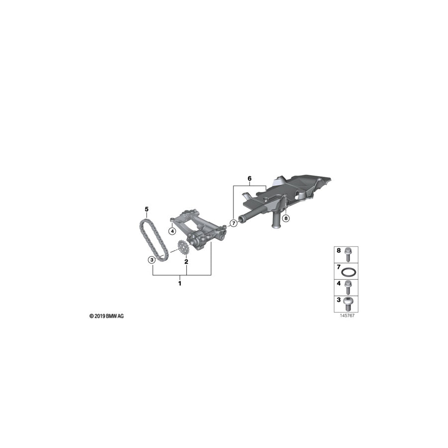 Genuine BMW 11417793257 E61 E60 Intake Pipe With Gasket (Inc. 530xd & 525xd)