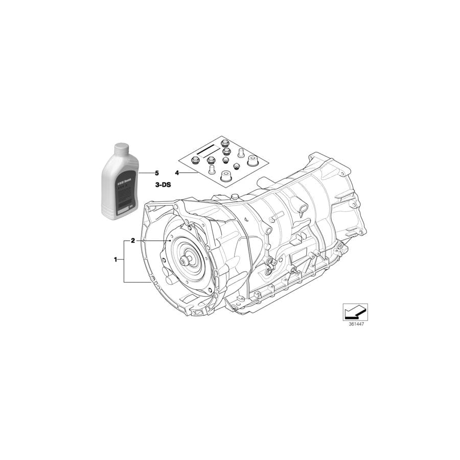 Genuine BMW 24007565605 E60 E61 Exch. Automatic Transmission Eh GA6HP19Z (Inc. 525xi & 528xi)