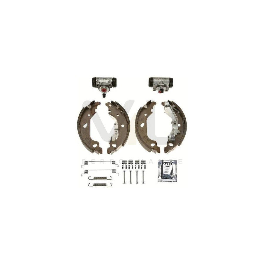 TRW Brake Kit BK1744 Brake Shoe Set with wheel brake cylinder