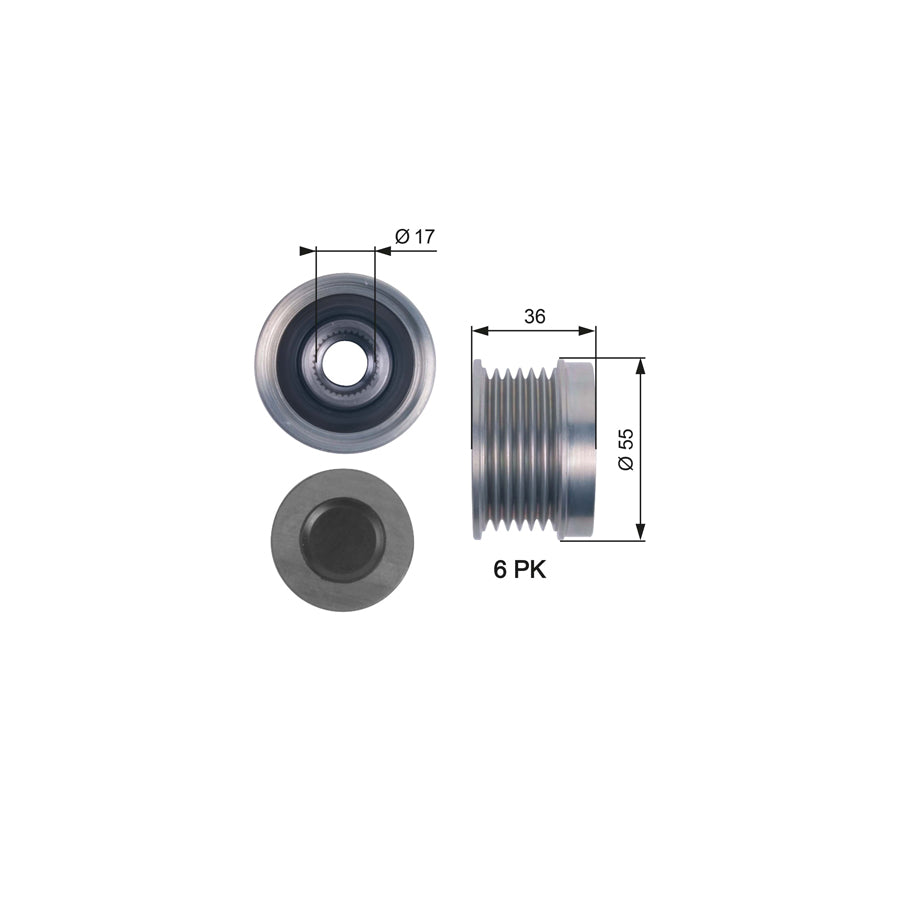 Gates OAP7138 Alternator Freewheel Clutch