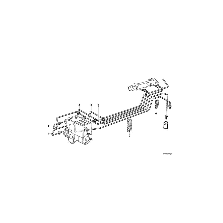 Genuine BMW 34512225867 E30 Pipe M10/M12- 603mm (Inc. M3)