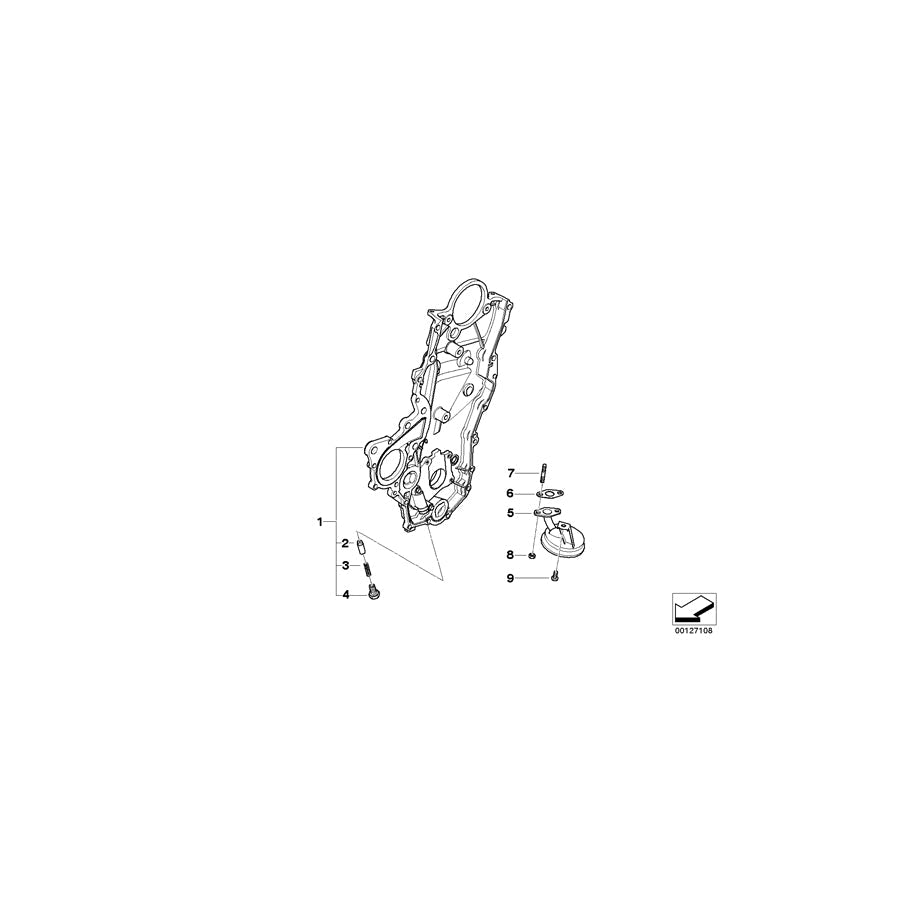 Genuine BMW 11417791847 R50 Hex Nut M6 (Inc. One D)