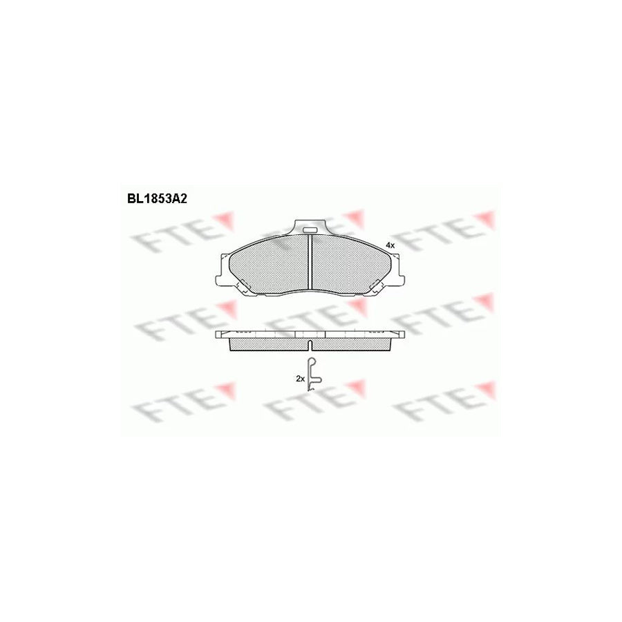 FTE Bl1853A2 Brake Pad Set