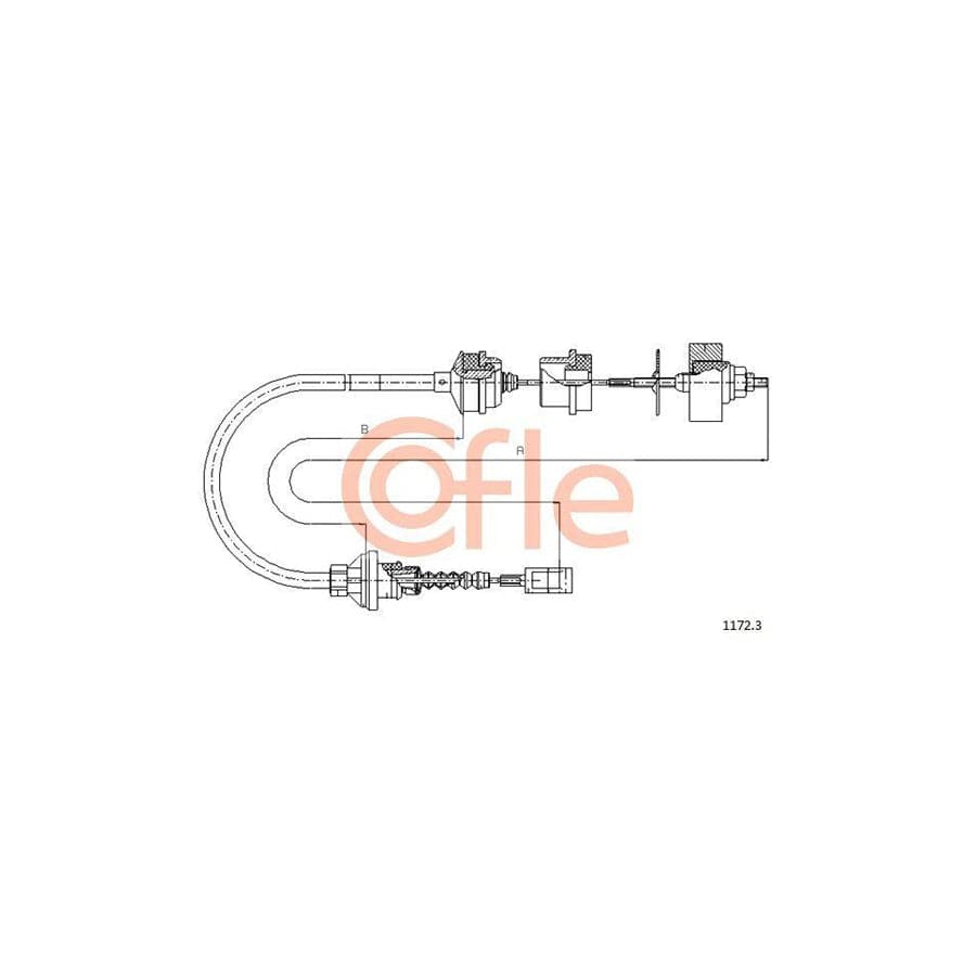Cofle 1172.3 Clutch Cable