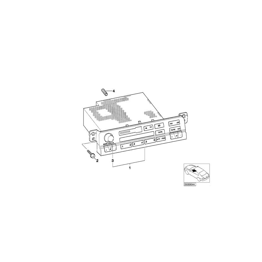 Genuine BMW 65126907815 E46 Button (Inc. 328Ci, M3 & 330xi)