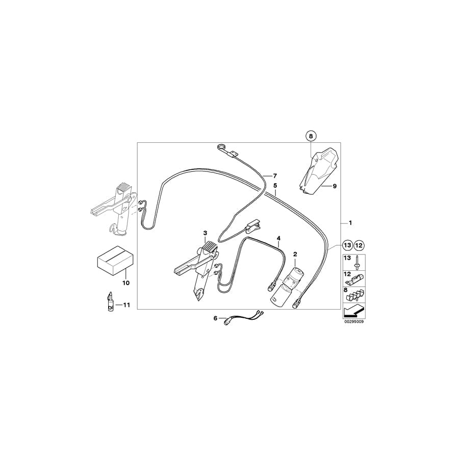 Genuine BMW 54347119636 E85 Bracket Hydraulic Line (Inc. Z4)