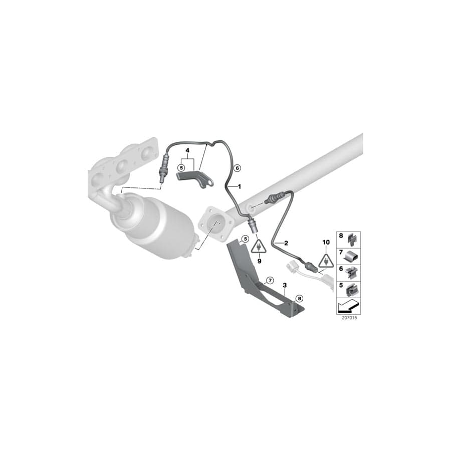 Genuine BMW 11787530290 E92 E90 Bracket For Lambda Probe Cable (Inc. 118i, X1 18i & 318i)