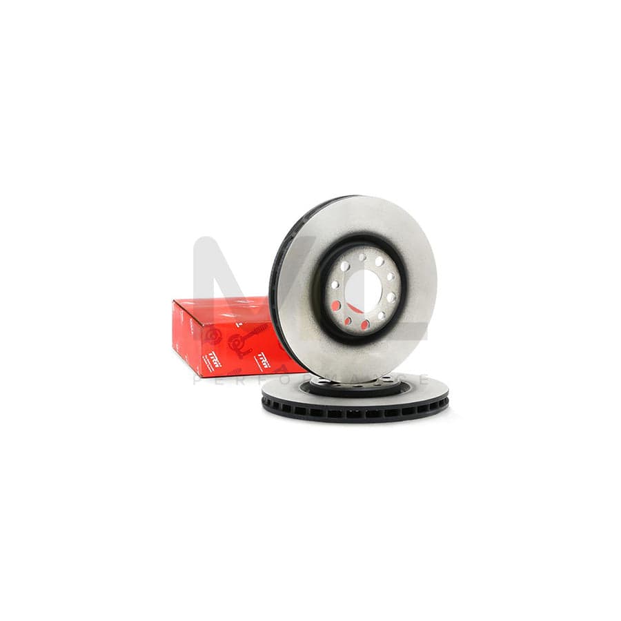 TRW DF4476 Brake Disc Vented, Painted, High-carbon - 1 piece