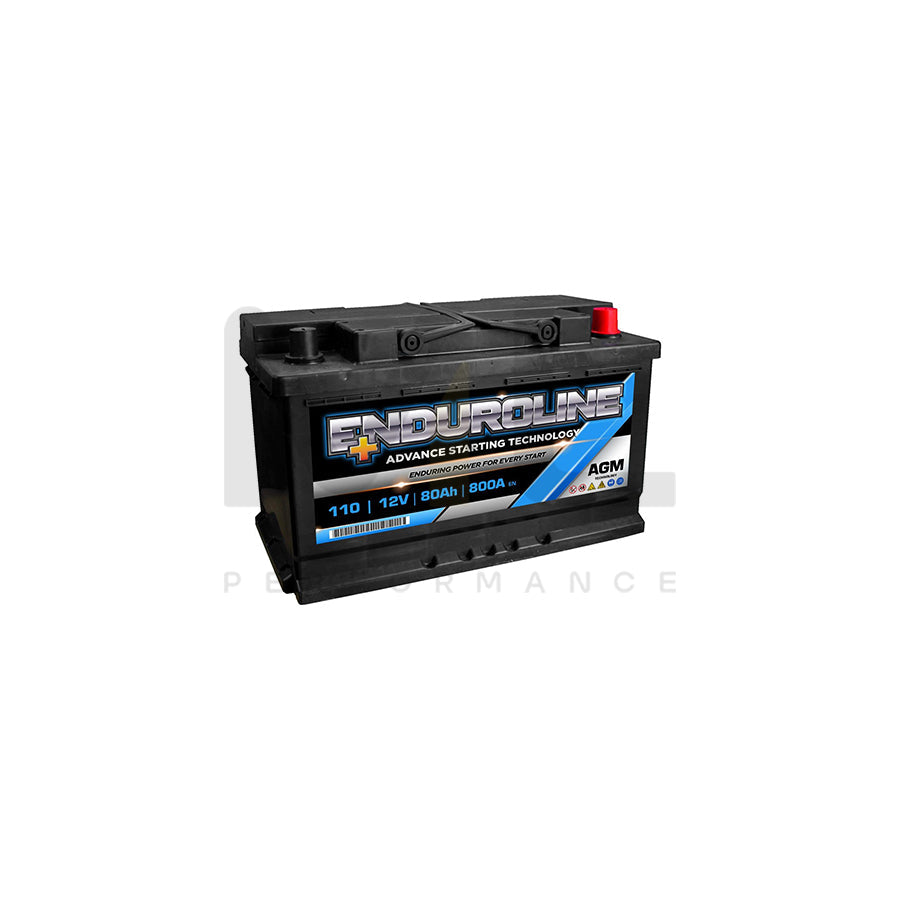 Enduroline 110 AGM Car Battery 80Ah