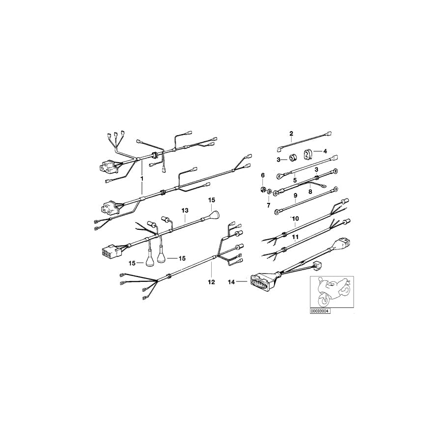 Genuine BMW 61111243195 Engine Wiring Harness (Inc. R 75)