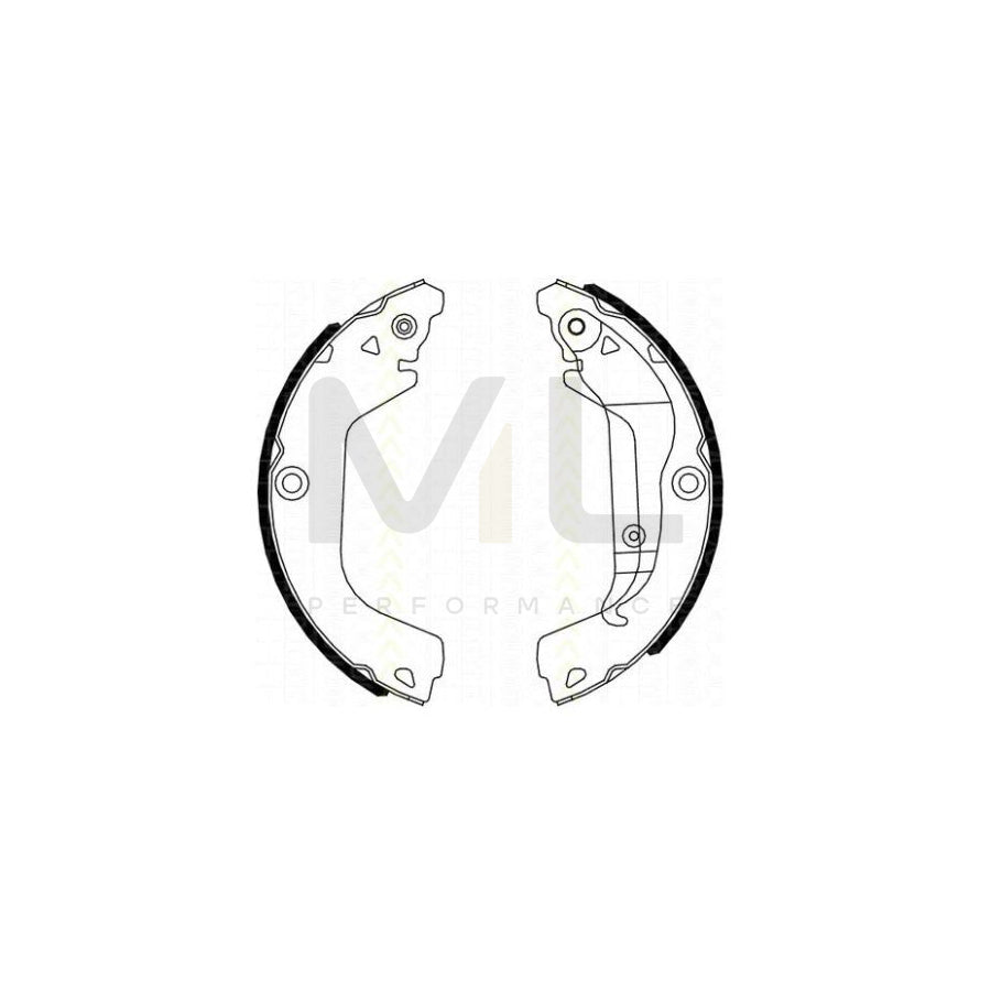 HELLA 8DB 355 022-391 Brake Shoe Set for CHEVROLET CRUZE with handbrake lever | ML Performance Car Parts