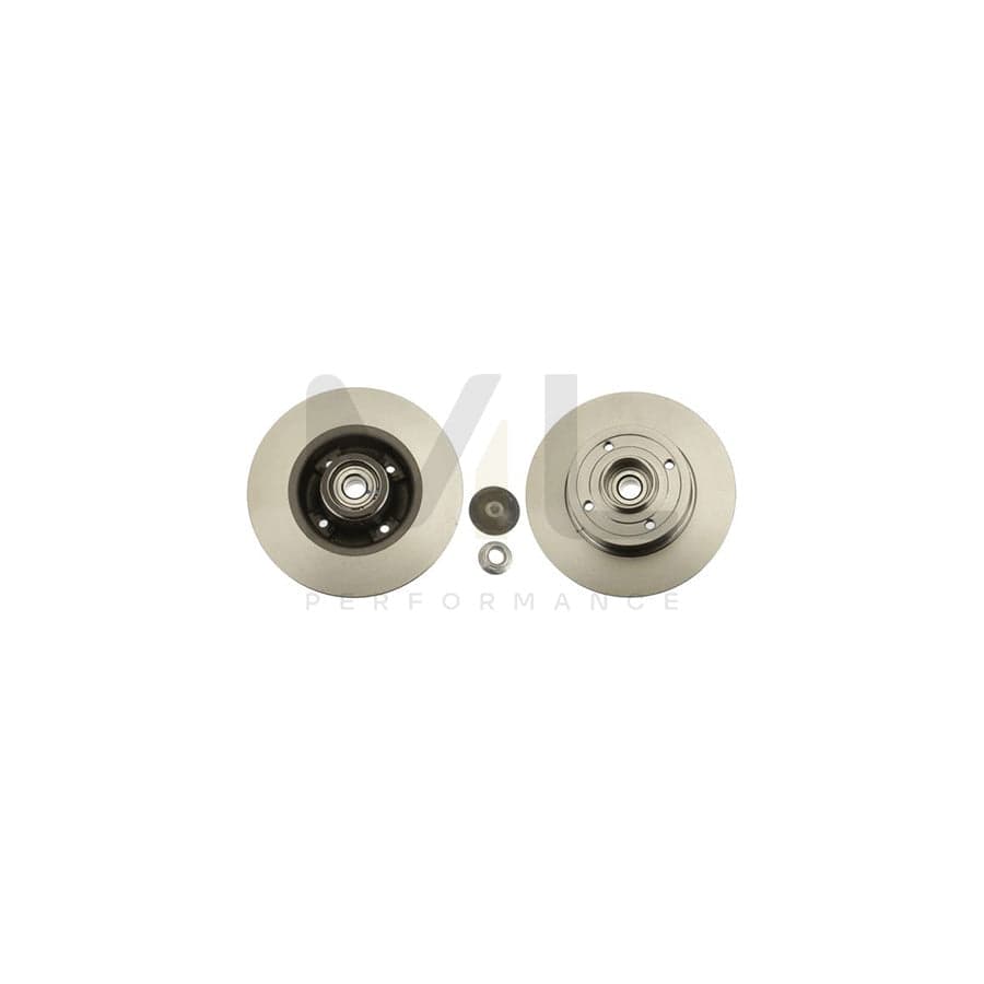 TRW DF4274BS Brake Disc Solid, with ABS sensor ring, with wheel bearing - 1 piece