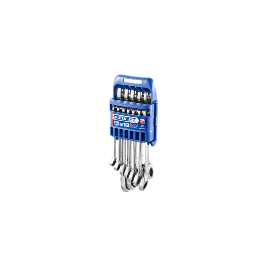 Expert BRIE111106B Ratchet Combination Spanner Set, 12 Piece