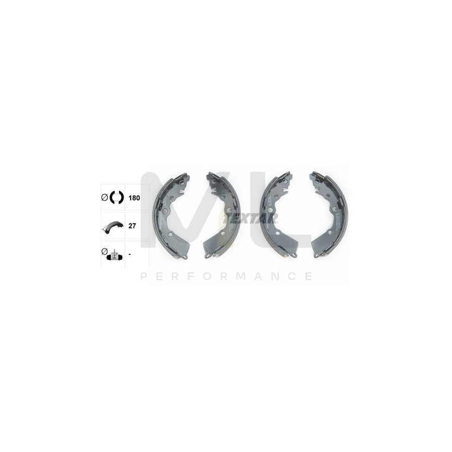 TEXTAR 91083000 Brake Shoe Set for KIA PICANTO without handbrake lever