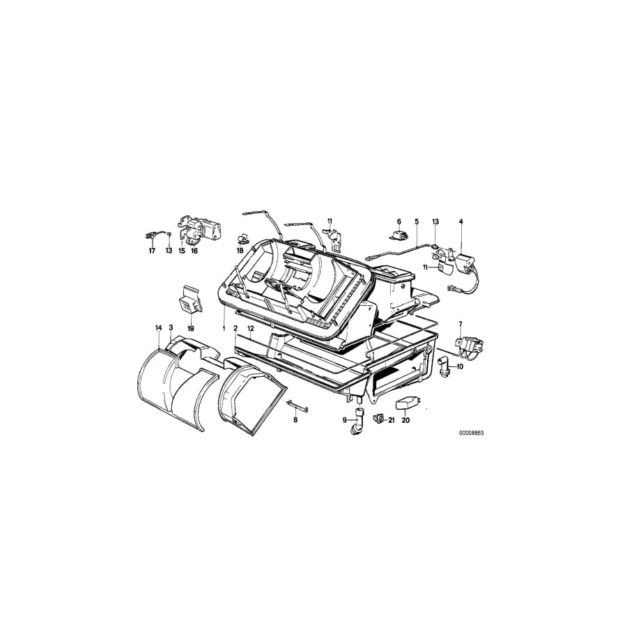 Genuine BMW 64111373592 E30 Connection Rod (Inc. 316i, 325ix & 318i)