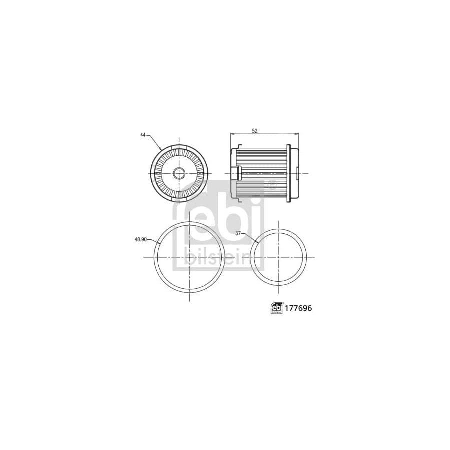 Febi Bilstein 177696 Hydraulic Filter, Automatic Transmission | ML Performance UK Car Parts