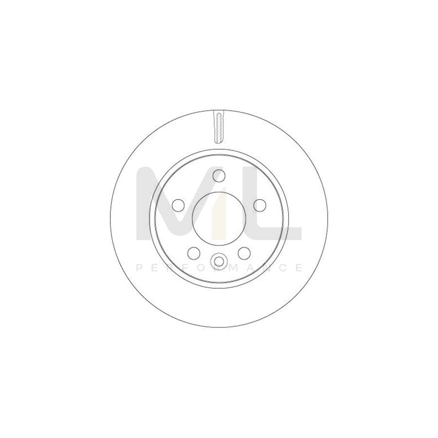 TRW DF6482 Brake Disc for VW AMAROK Vented, Painted - 1 piece