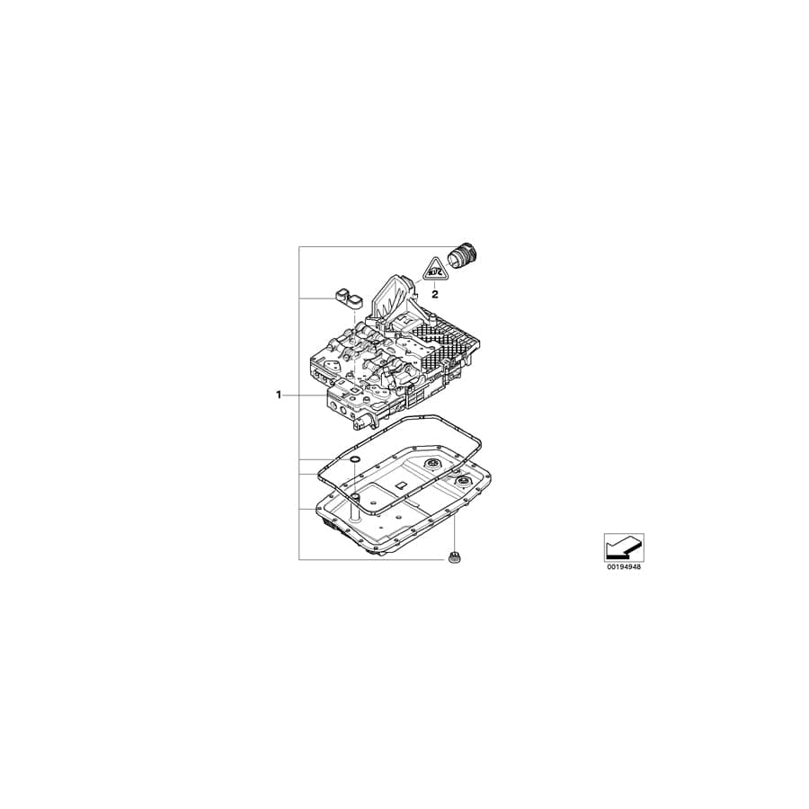 Genuine BMW 24347647855 E90 E91 E92 Exchange Repair Kit For Mechatronics REMAN (Inc. 328i, 335i & 325i)