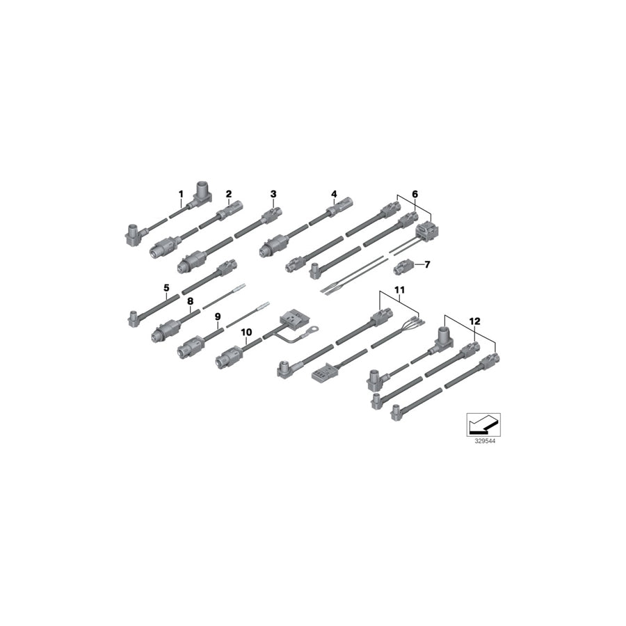 Genuine BMW 61119286923 F04 RR6 Hsd Wire (Inc. 750iX, 730d & 740d)