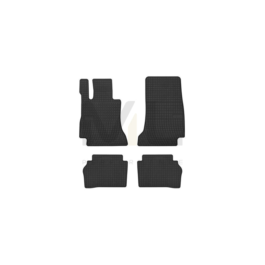 FROGUM Tailored 401761 Floor mat set suitable for MERCEDES-BENZ E-Class Elastomer, Front and Rear, Quantity: 4, Black, (LHD)