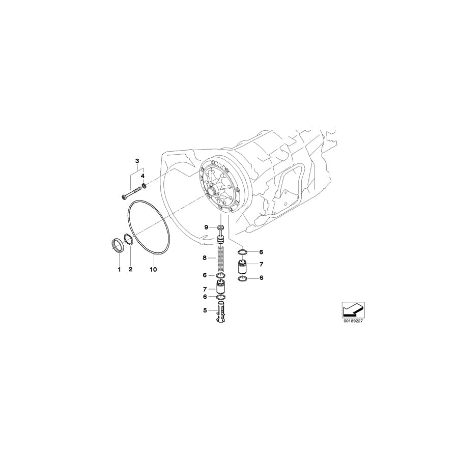 Genuine BMW 24201423381 E38 E46 E85 Support (Inc. 523i, Z4 3.0i & 323i)