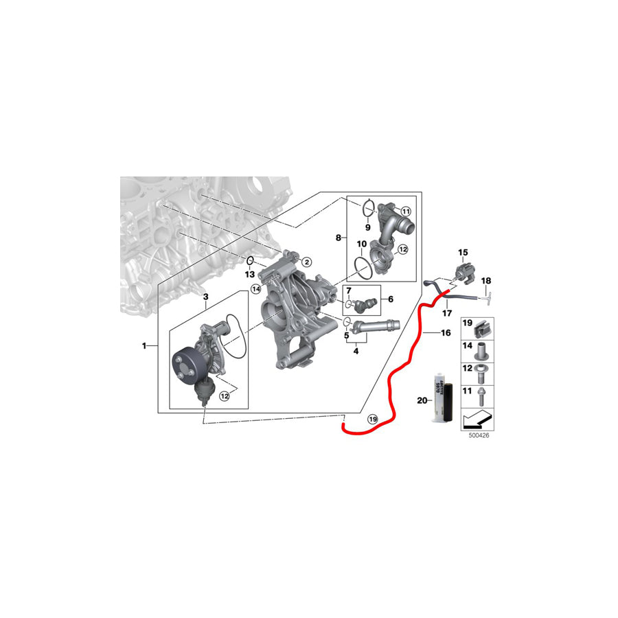 Genuine BMW 11518479263 G30 G20 G31 Connector (Inc. 318d, 520d & X3 18d)