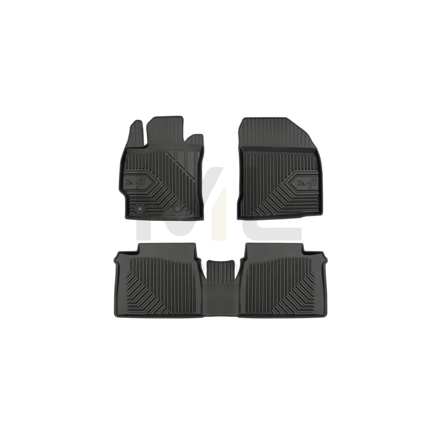 FROGUM Tailored 77407701 Floor mat set for TOYOTA Corolla XI Saloon (E180) Elastomer, Front and Rear, Quantity: 3, Black, (LHD)