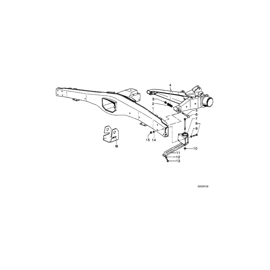 Genuine BMW 33311124095 E12 E24 Rear Axle Carrier (Inc. 518i, 518 & 528)
