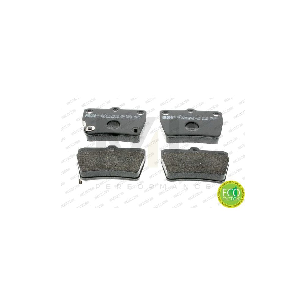 Ferodo Premier Eco Friction FDB1531 Brake Pad Set for Toyota Rav 4 With Acoustic Wear Warning, Without Accessories