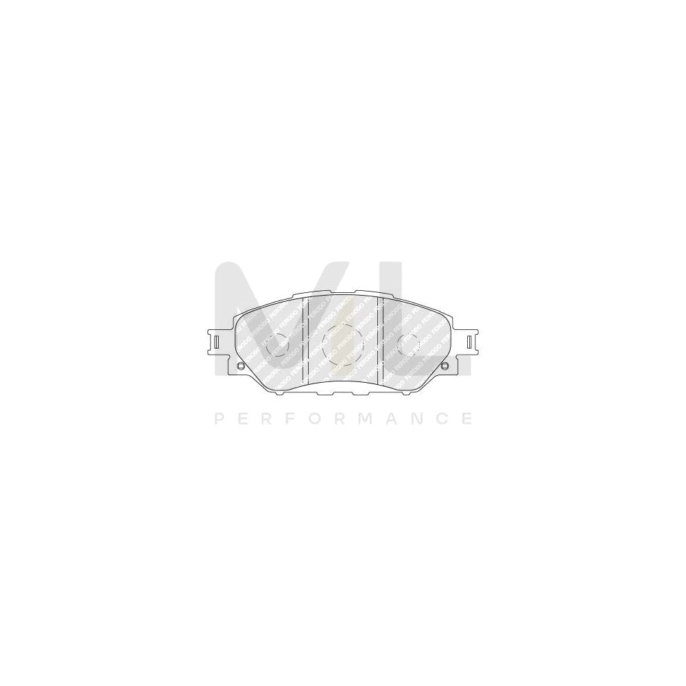 Ferodo FDB4936 Brake Pad Set for Toyota Hilux Viii Pickup Not Prepared for Wear Indicator, With Accessories