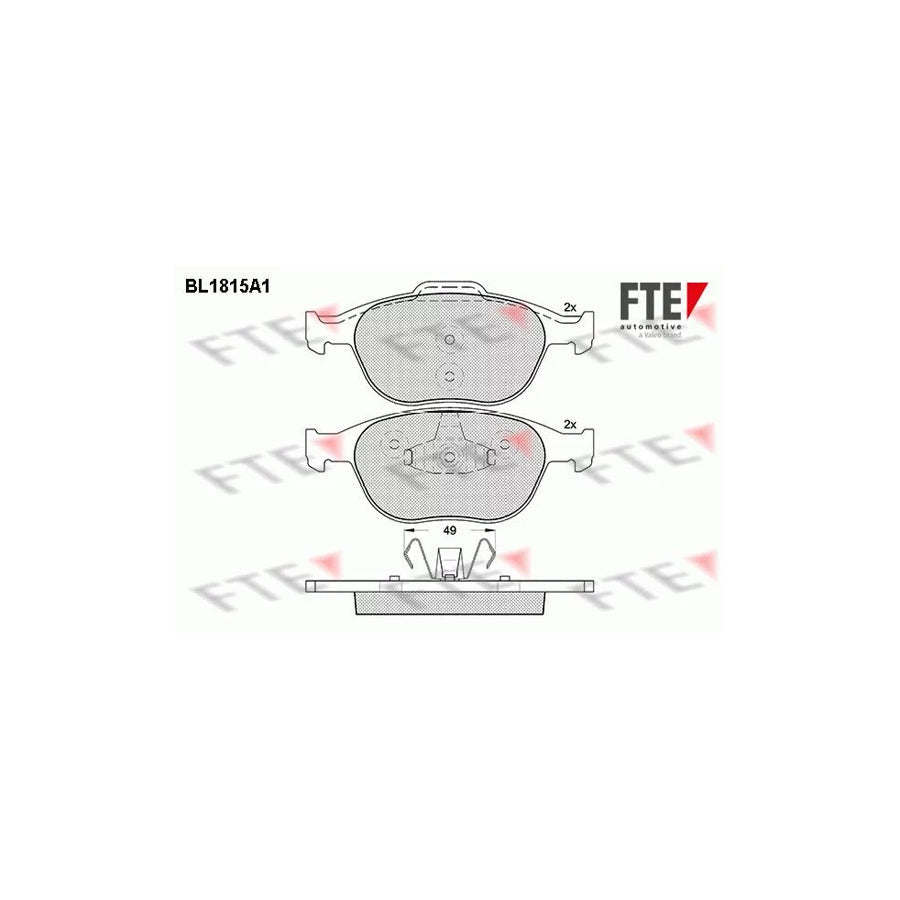 FTE 9010393 Brake Pad Set