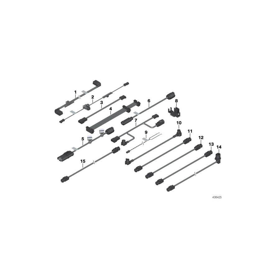 Genuine BMW 61119202728 E82 E88 Connection Wire, Usb/Mulf Ii 3120MM (Inc. M Coupé, 128i & 123d)