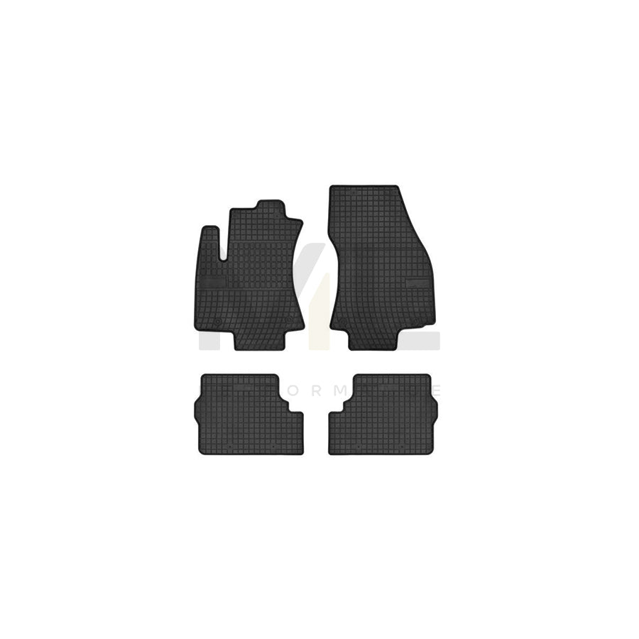 FROGUM Tailored 542759 Floor mat set for OPEL Zafira A (T98) Elastomer, Front and Rear, Quantity: 4, Black, (LHD)
