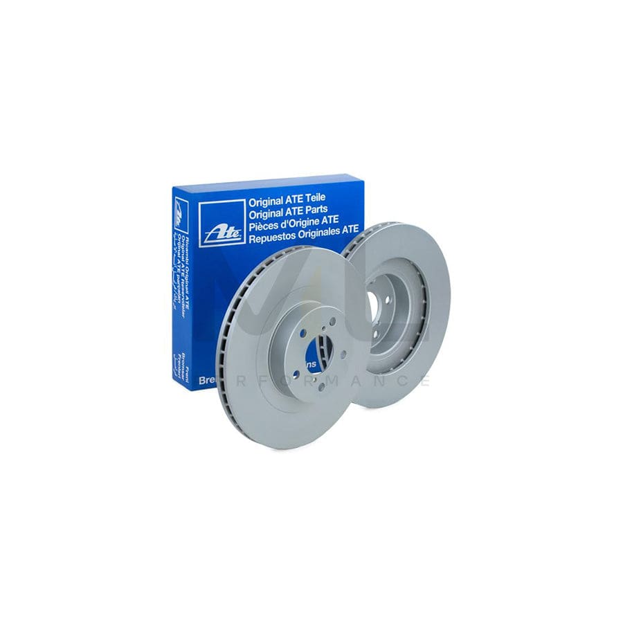 ATE 24.0124-0196.1 Brake Disc Vented, Coated - 1 piece